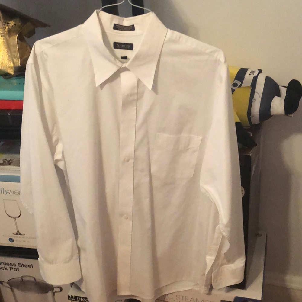 White button down